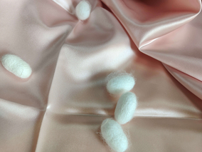 Engros Finest Washable Blush Pink 100 Silke Stoff for putevar fra Direct Factory
