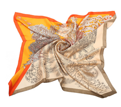 Silkeskjerf for kvinner Firkantede silkeskjerf Engros